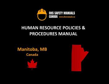 hr human resource policy manual policies procedures employee handbook template sample manitoba winnipeg