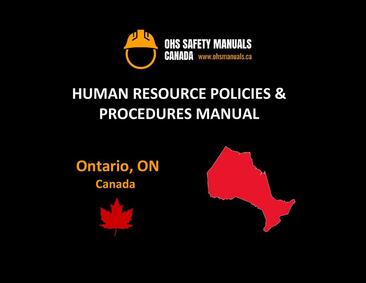 hr human resource policy manual policies procedures employee handbook template sample ontario toronto ottawa mississauga
