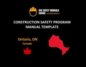 construction health and safety manual program policy template wsib ontario toronto ottawa mississauga brampton hamilton