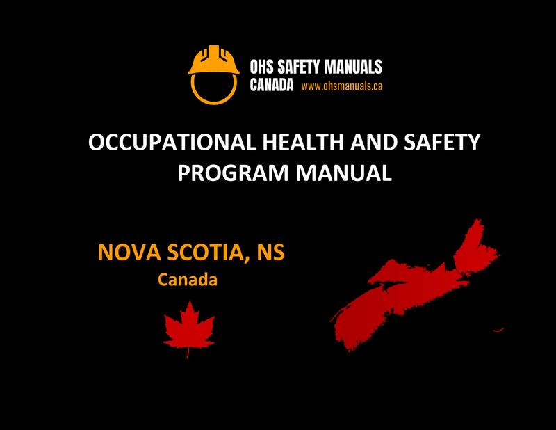 small large business workplace occupational health and safety program manual plan template free sample policy checklist procedure act ohs worksafe safework ministry labour code regulations halifax nova scotia Canada