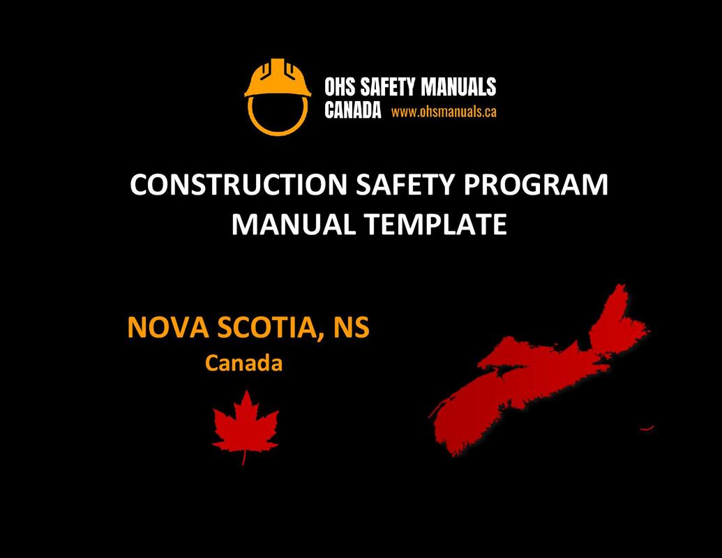 construction health and safety manual program policy template nova scotia halifax cape breton new glasgow west hants