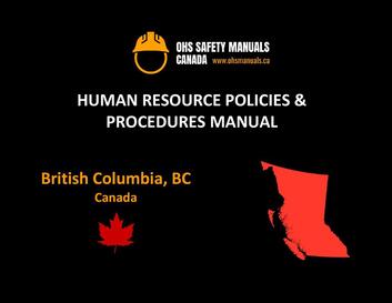 hr human resource policy manual policies procedures template sample bc vancouver surrey burnaby richmond victoria langley delta abbotsford chilliwack coquitlam maple ridge kelowna kamloops mission port moody