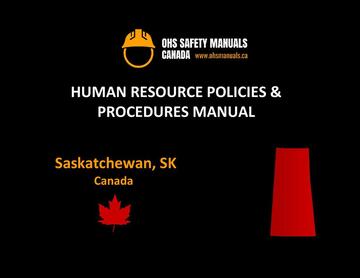 hr human resource policy manual policies procedures employee handbook template sample saskatchewan saskatoon